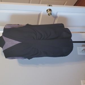 Black Twist Fron VNeck Sleeveless Blouse